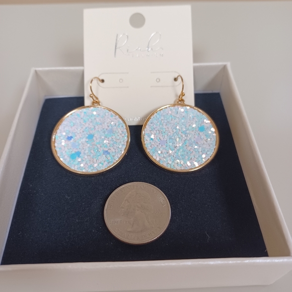 Confetti glitter sparkle earrings - Picture 7 of 10